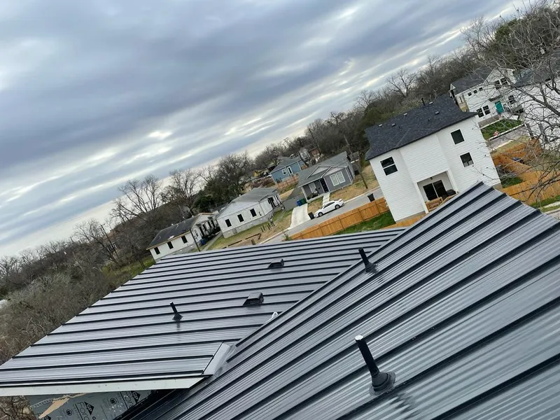 Standing seam metal roof panels with vents for Skylight Repair in Chickasha